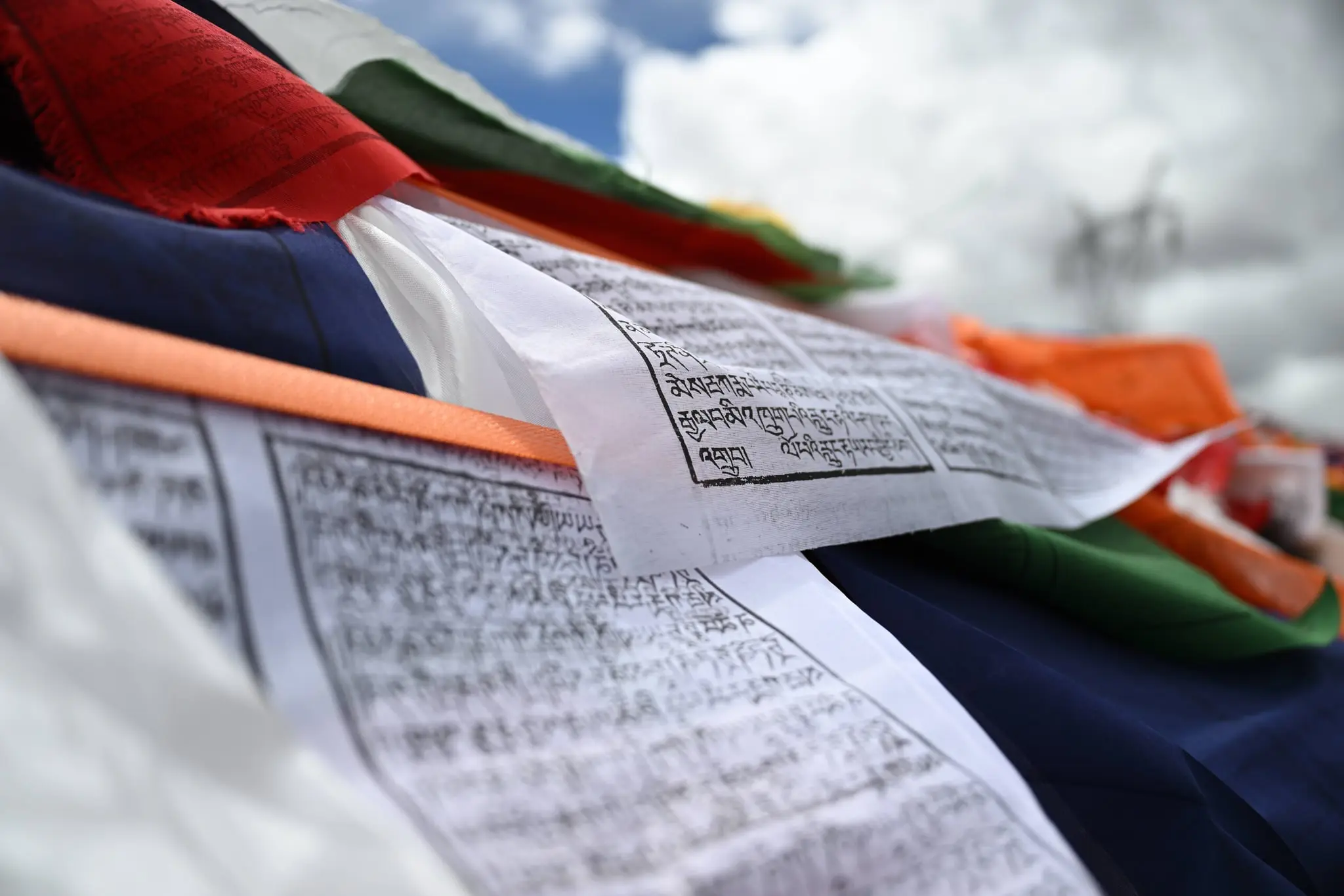 Prayer flags at Gyatso La Pass (17,322 ft)